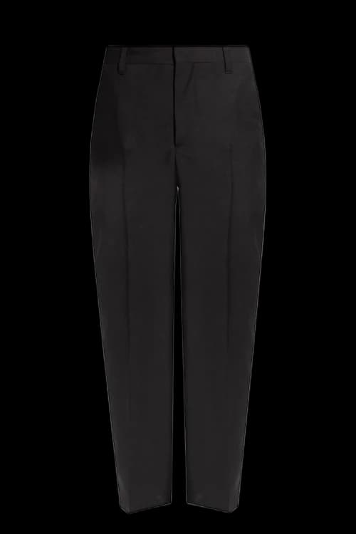Burberry Mohair Pleat-Front Trousers Black
