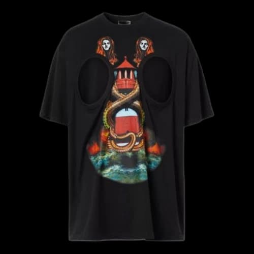 Burberry SS21 Mermaid Printing Male Black
