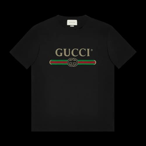 Gucci Oversize T-Shirt With Logo 'Black' (Women's)