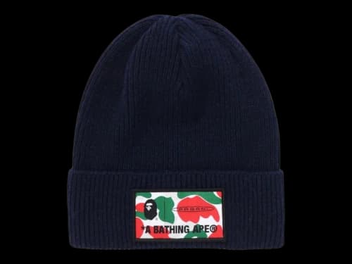 BAPE x Pagani Logo Beanie Navy