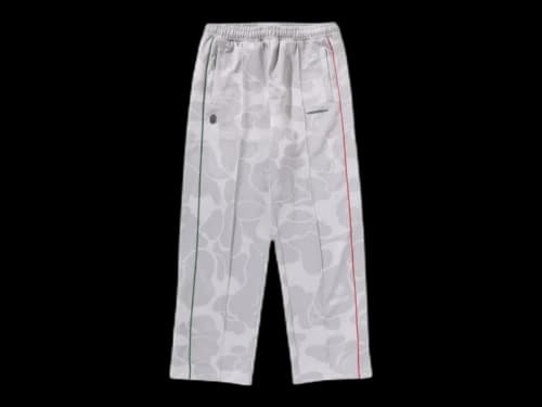 BAPE x Pagani Solid Camo Logo Relaxed Fit Track Pants Grey