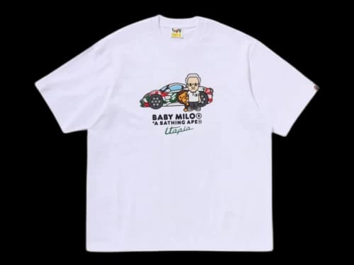 BAPE x Pagani Baby Milo Relaxed Fit Tee White