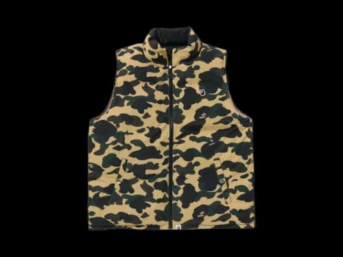 BAPE 1st Camo Reversible Down Vest (FW25) Yellow