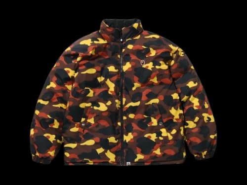 BAPE 1st Camo Reversible Down Jacket (FW25) Orange