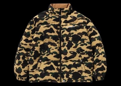 BAPE 1st Camo Reversible Down Jacket (FW25) Yellow
