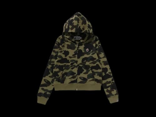 BAPE 1st Camo Zip Hoodie (FW25) Green