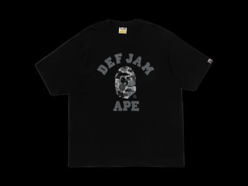 BAPE x Def Jam Camo College Relaxed Fit Tee (FW25) Black