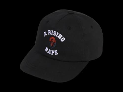 BAPE A Rising Bape Panel Cap Black