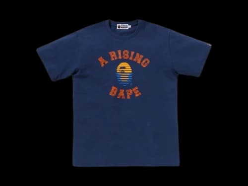 BAPE A Rising Bape Tee Navy