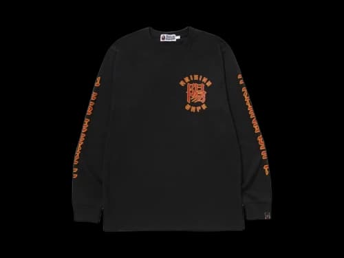 BAPE A Rising Bape LS Tee Black