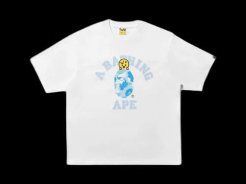 BAPE x Stray Kids Bbokar College Tee (FW25) White