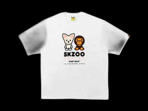 BAPE x Stray Kids Foxi.NY Baby Milo Tee (FW25) White