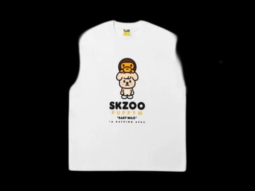 BAPE x Stray Kids Puppym Baby Milo Tee (FW25) White