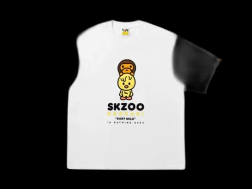 BAPE x Stray Kids Bbokar Baby Milo Tee (FW25) White
