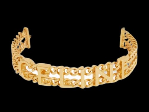 Celine Bracelet In Brass with Gold Finish Gourmette Gold