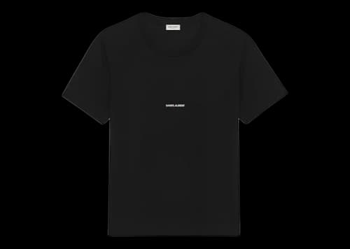 Saint Laurent Logo Rive Gauche T-shirt Black/White