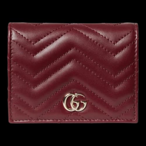 Gucci GG Marmont Quilted Leather Wallet 'Red Leather' (Women's)