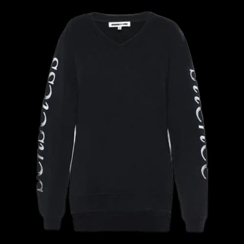 Alexander McQueen Cotton Printing Long Sleeves Pullover Sweatshirt 'Black' (Women's)