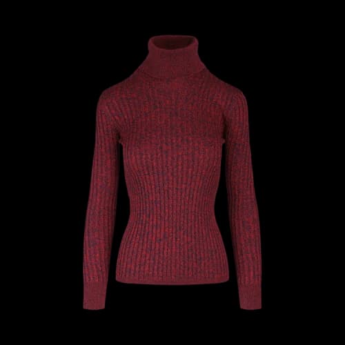 Gucci Silk Blend Turtleneck Red