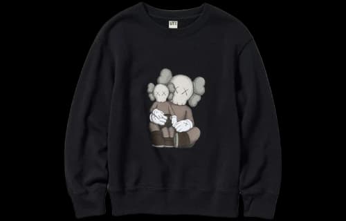 UNIQLO x KAWS Tokyo Graphic UT Sweatshirt Asia Sizing 'Black'