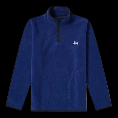 Stussy Unisex Polar Fleece Sweatshirt Blue