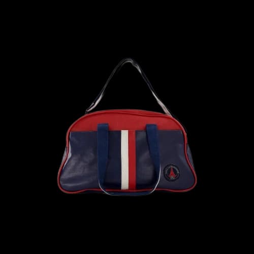 Vintage Paris Saint-Germain Striped Logo Patch Duffle Bag 'Navy/Red'