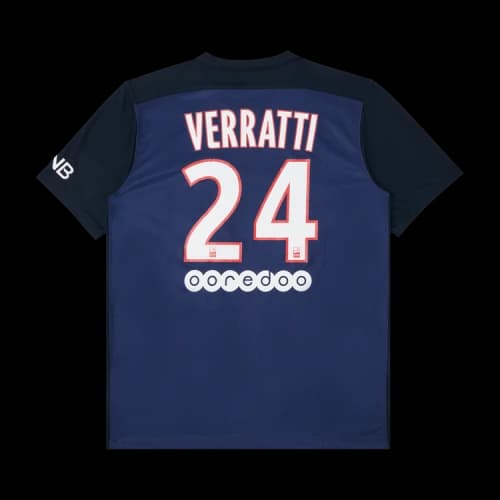 Pre-Owned Paris Saint-Germain Verratti #24 Home Stadium Jersey 'Navy/Blue/Red'