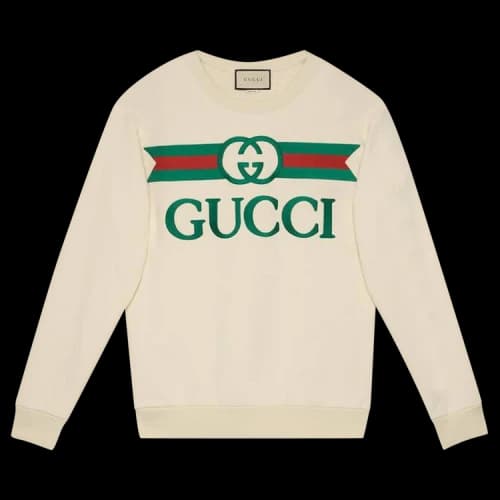 GUCCI SS20 Logo Oversized Sweater 'Cream' (Women's)