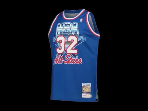 Mitchell & Ness x NBA Western Conference Magic Johnson Hardwood Classics 1992 All-Star Game Authentic Jersey Royal Blue