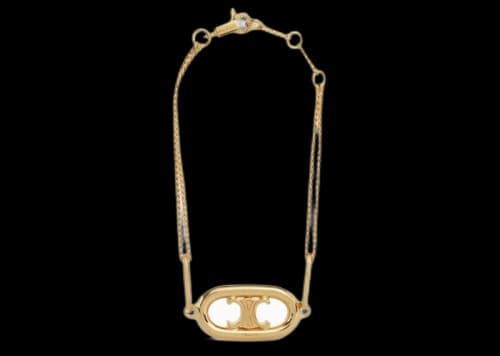 Celine Triomphe Brass with Gold Finish Bracelet Gold