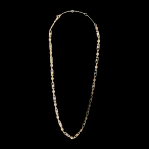 Celine Multi Logo Necklace in Brass with Gold Finish Gold