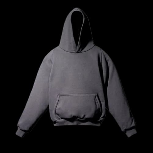 Yeezy Gap Logo Shrunken Hoodie Black