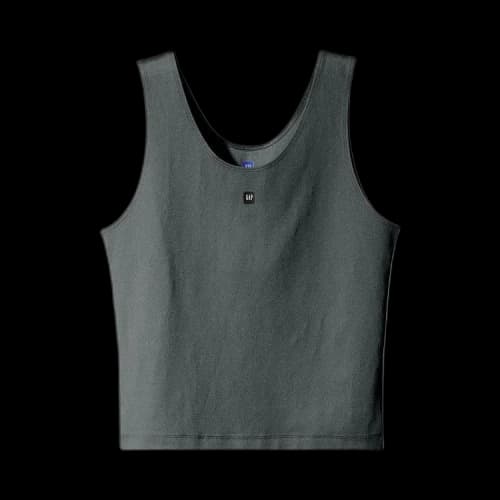 Yeezy Gap Womens Tank Top Second Skin Dark Green