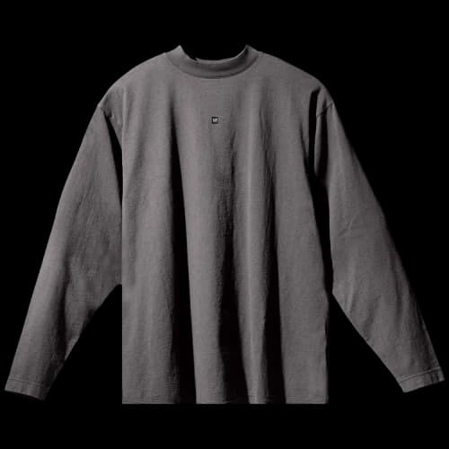 Yeezy Gap Logo Longsleeve Tee Dark Grey