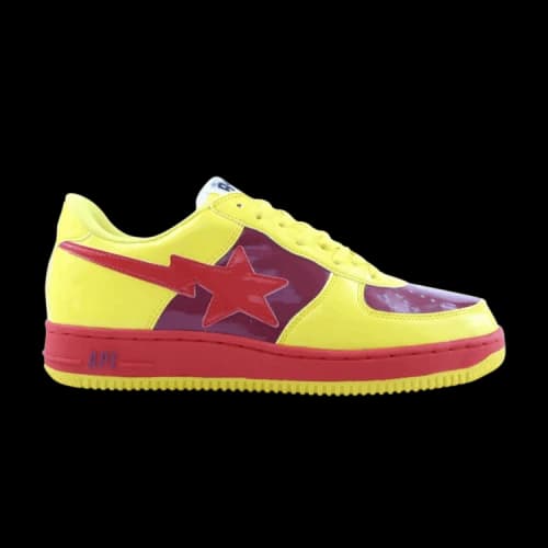 Bapesta FS-001 Low 'Yellow Burgundy'