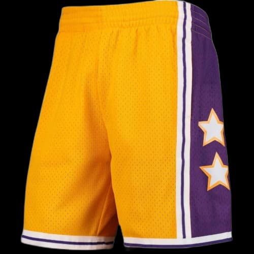 NBA Gold Western Conference Hardwood Classics 1972 All-Star Game Swingman Shorts Gold