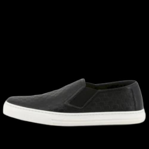 Gucci Microguccissima Pattern Leather Slip On 'Black' (Women's)