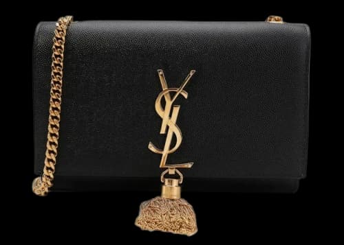 Saint Laurent Kate Shoulder Bag Black