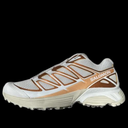 SALOMON XT-Pathway Metallic Sneakers 'White Ftw Copper Almond Milk'