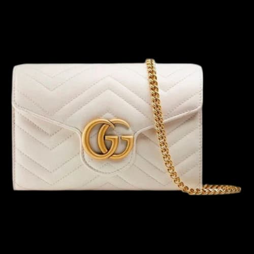 Gucci Marmont Series Single Shoulder Bag mini White (Women's)