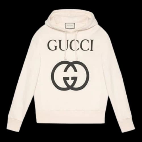 Gucci Hooded sweatshirt with Interlocking G 'off-white'