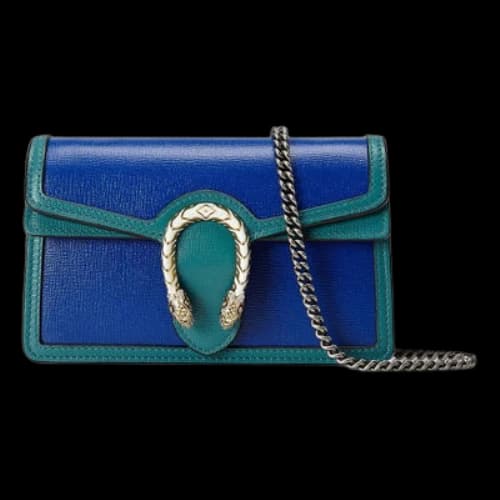 Gucci Dionysus Single-Shoulder Bag Super Mini Blue/Green
