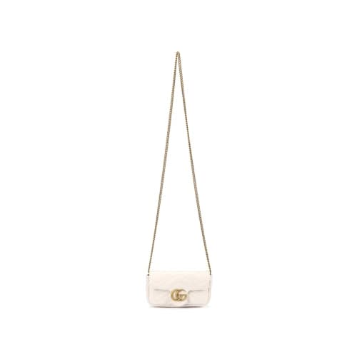 Gucci Silver GG Marmont Leather Tote Bag 'White' (Women's)