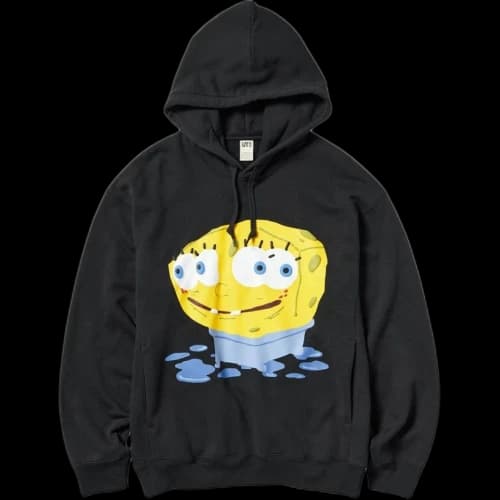 UNIQLO x Cactus Plant Flea Market Spongebob Squarepants Hoodie 'Black'