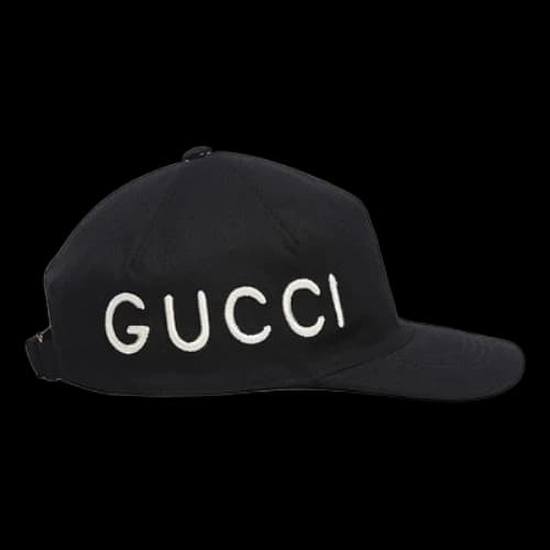 Gucci Love Logo Embroidered Hat 'Black' (Women's)