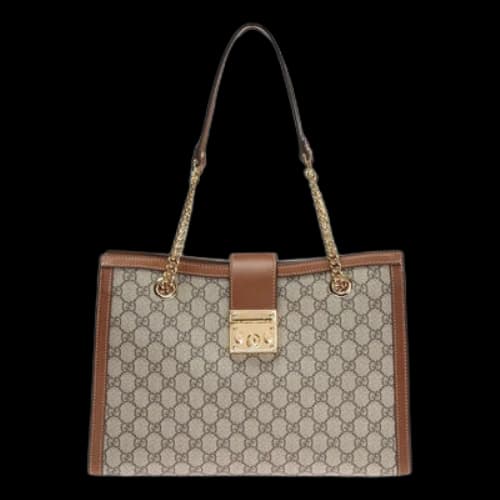 Gucci Padlock Medium GG Shoulder Bag 'Beige Brown' (Women's)