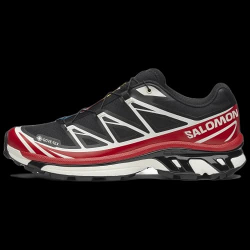 SALOMON XT 6 Cushioning Abrasion Resistant Coverage Support Low top Casual Running Shoes Unisex Black Red