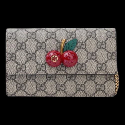 Gucci Canvas Chains Shoulderbag Mini 'Khaki' (Women's)