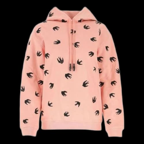Alexander McQueen Pattern Printing Hoodie Pink (Women's)
