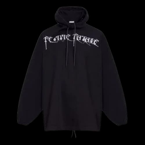 Balenciaga Femme Fatale Oversized Hoodie'Black'